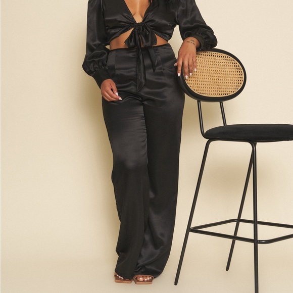 Whimsy + Row Pants - Eli Pants in Silky Black